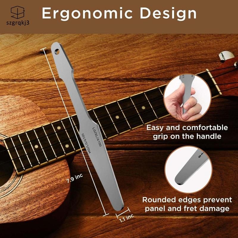 [szgrqkj3] Guitar Fret Crowning File Guitar Repairing Tool Double Sided Fret File