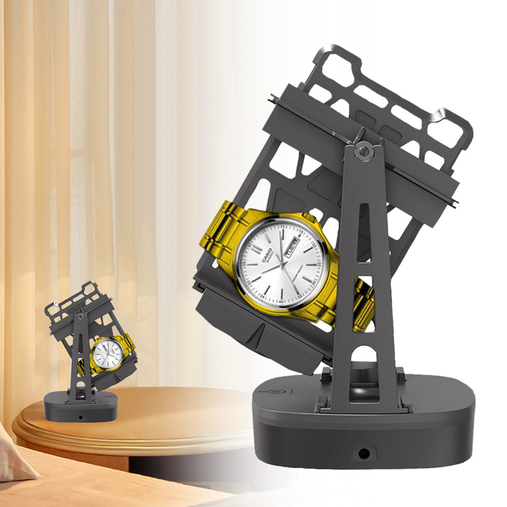 1 ชิ้น USB ขับเคลื่อนนาฬิกาอัตโนมัติ Winders Self Winding Shaker Bracket ชาร์จนาฬิกากลไกเงียบ Rotomat สําหรับนาฬิกาข้อมือ Winder Rack