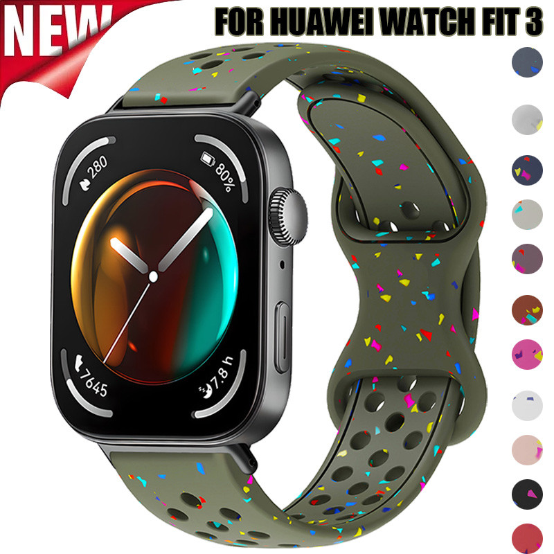 สายซิลิโคนสําหรับ Huawei Fit 4 pro /4 เปลี่ยนสายนาฬิกาสําหรับ Huawei Fit 3 อุปกรณ์เสริมนาฬิกา