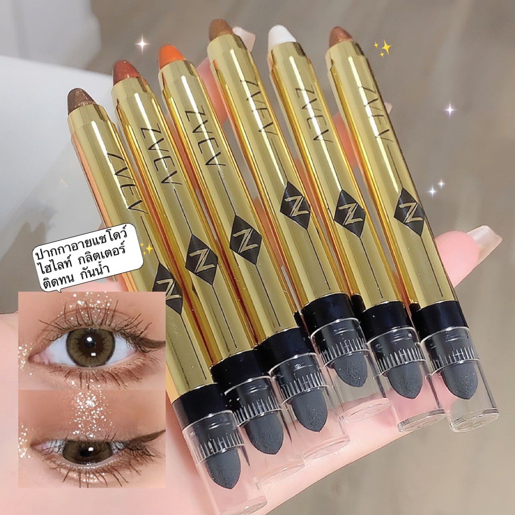 BM-shop: ปากกาอายแชโดว์ ไฮไลท์ กลิตเตอร์ สีสวย ติดทน กันน้ำ  Y0134