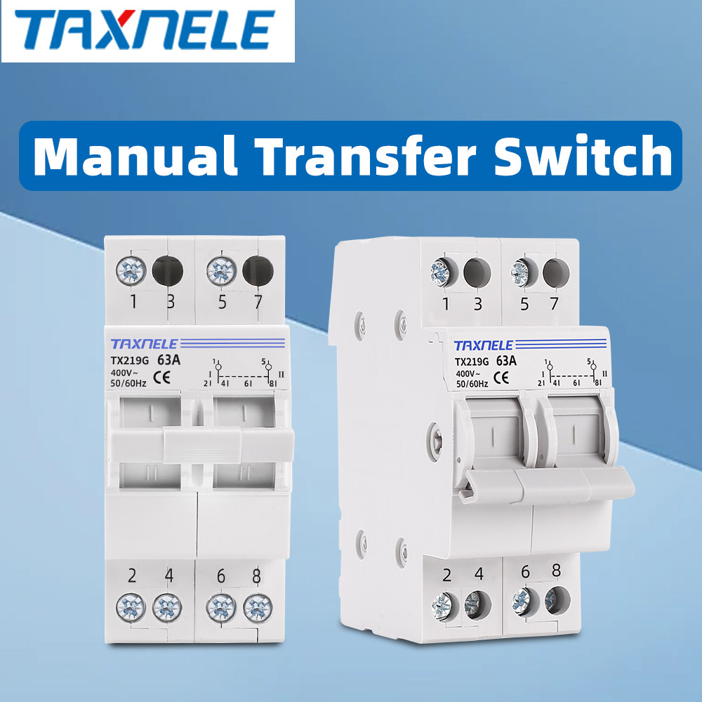 Mts Dual Power Manual Transfer Switch 2P 40A 63A 230V 400V Modular Changeover Switch