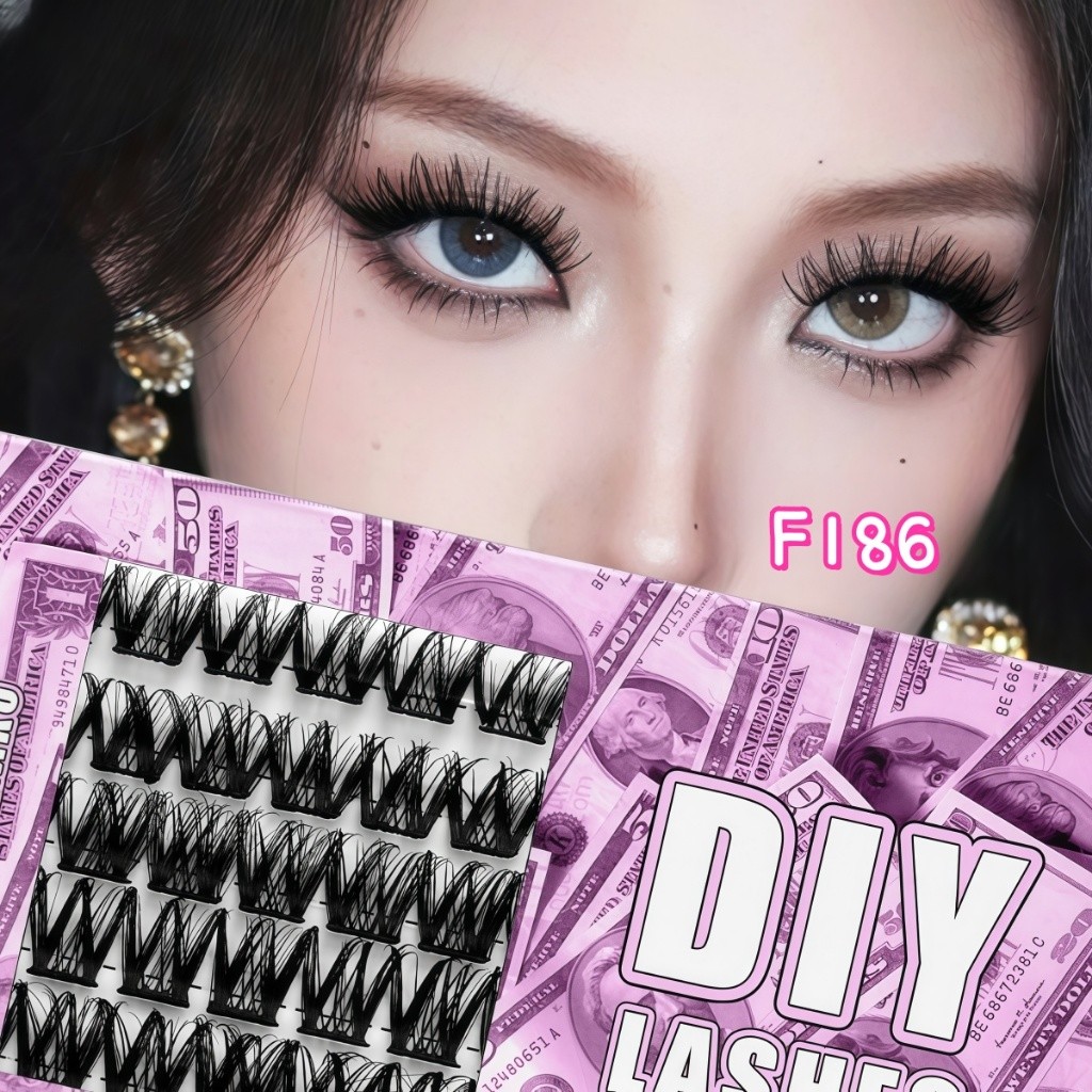ขนตาปลอม ขนมิงค์เทียม ขนตาปลอม D curl เนื้อนุ่มแต่งหน้า COS หนานุ่ม