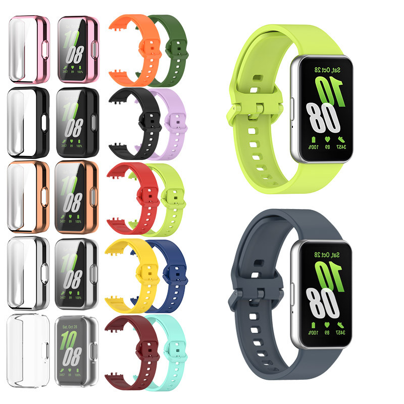 สําหรับ Samsung Galaxy Fit 3 SM-R390 กรณีป้องกันหน้าจอชุบฝาครอบซิลิโคน Band