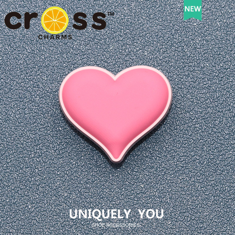JIBBITZ cross charms ตัวติดรองเท้า Rainbow หัวใจผีเสื้อ ตัวติดรองเท้า cross