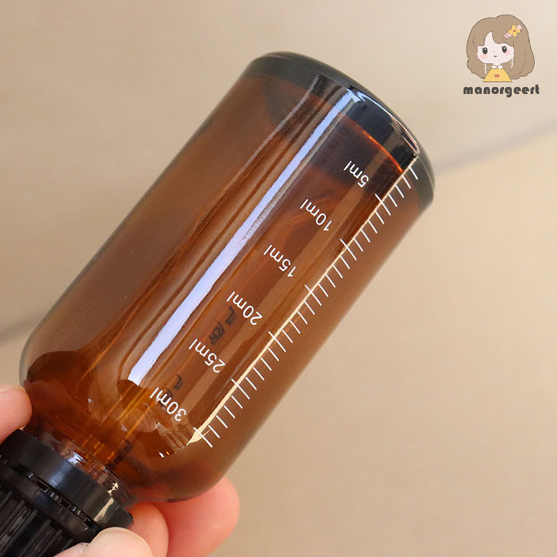 [LO] ขวดดรอปเปอร์ขนาด 5 มล.-100 มล. พร้อมสเกล Reagent Eye Drop Amber Glass ขวดปิเปตเหลวขวดรีฟิล Travel TH