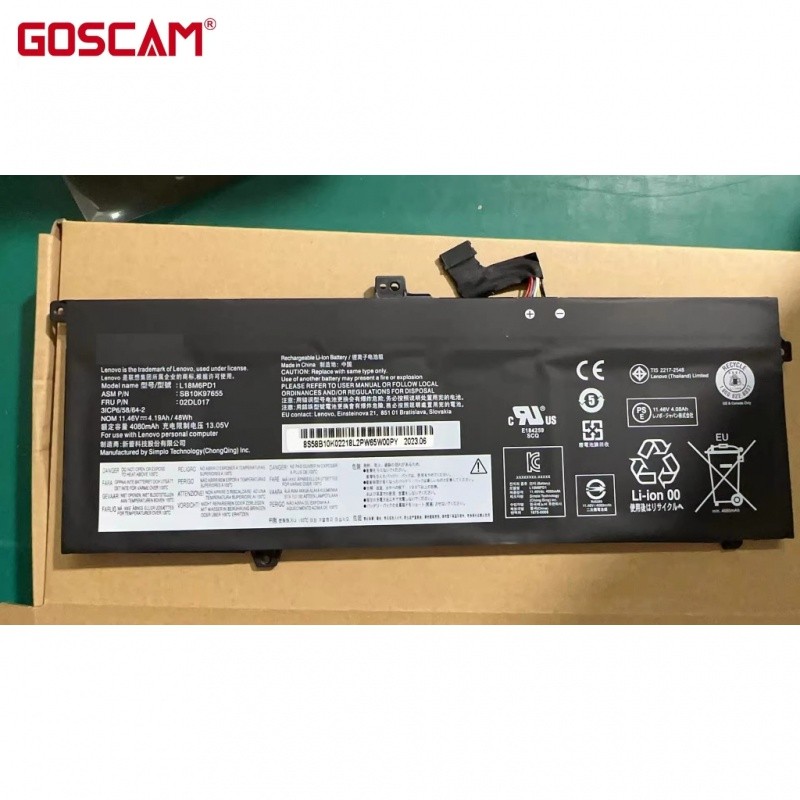 ✿แบตเตอรี่ l18m6pd1สำหรับ Lenovo ThinkPad X13 X390 x395 L18m6pd2
