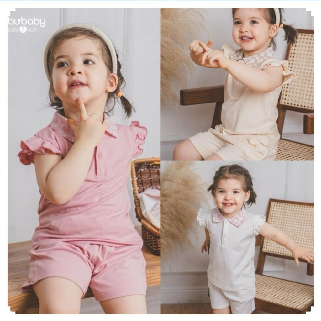 BU Baby (1Y-5Y) ชุดคอระบาย Polo Ponie สําหรับเด็กผู้หญิง - เด็กผู้หญิง Pnnie BPN130309
