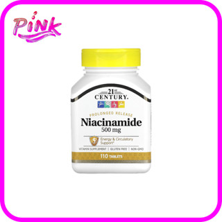 21st Century, Prolonged Release Niacinamide, 500 mg, 110 Tab…