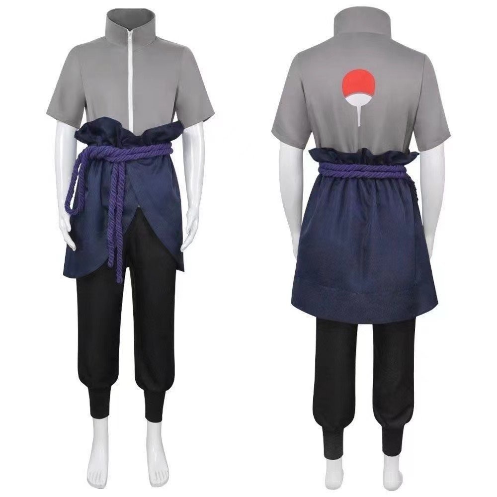 [คลังสินค้าพร้อมขายร้อน] Shippuden Sasuke cosplay เสื้อผ้าผู้ใหญ่ ชุดสองมิติ anime สไตล์