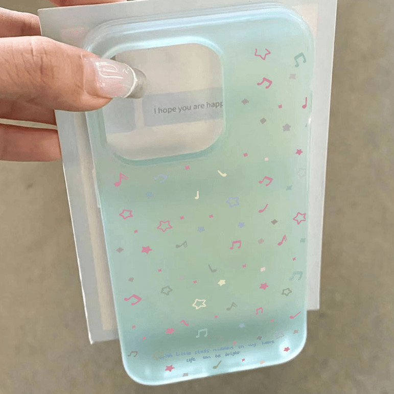 Line Star Note เหมาะสําหรับเคสโทรศัพท์ iPhone16/14promax Apple 13/12/11 Soft Cover xr/xs - รูปที่ 4