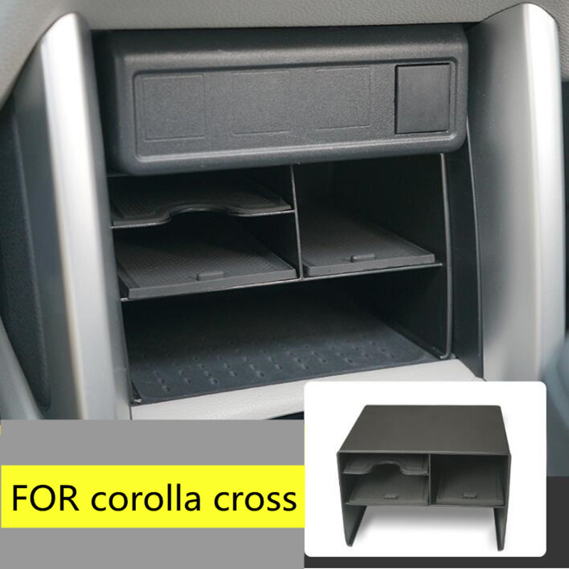 รถOrganizerกล่องสําหรับToyota Corolla Cross XG10 2021 ~2024 2022 2023 คอนโซลกลางคอนเทนเนอร์Sundriesบรรจุอุปกรณ์เสริม