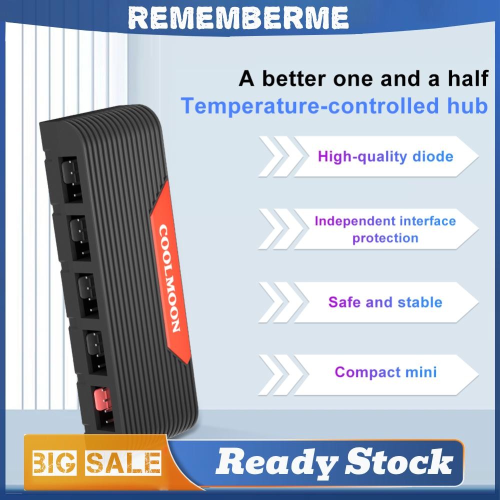 1 ถึง 5 4Pin PWM Hub 12V พัดลมระบายความร้อน Controller CPU พัดลม Splitter สําหรับ PC กรณีพัดลม