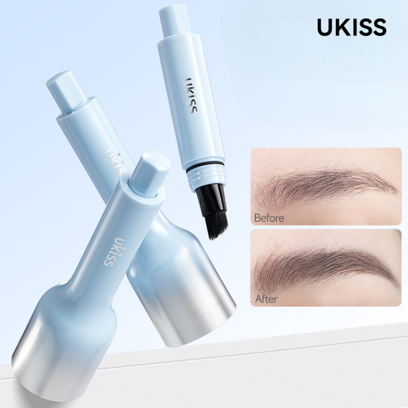 UKISS Eyebrow Pencil Wild Eyebrow Long-Lasting Eyebrow Hair Dual-Use Waterproof Eyebrow Pencil