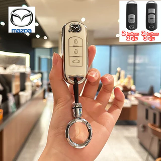 CX3 CX5 Mazda 2/3 2014-2019 ฝาครอบกุญแจรถ CX7 CX8 CX9 Mazda 6 CX30 MX5 กรณีรีโมทกุญแจ Mazda 5 BT50 Skyactiv Demio Alexa Atenza พวงกุญแจรถ