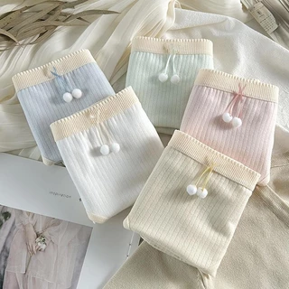 🌸พร้อมส่ง🌸กางเกงในดีไซน์เกาหลี ขายดีมาก! ราคาถูก คุณภาพดีเกินคุ้ม กางเกงชั้นใน ผู้หญิง สีพื้น เนื้อผ้านุ่ม สวมใส่สบาย