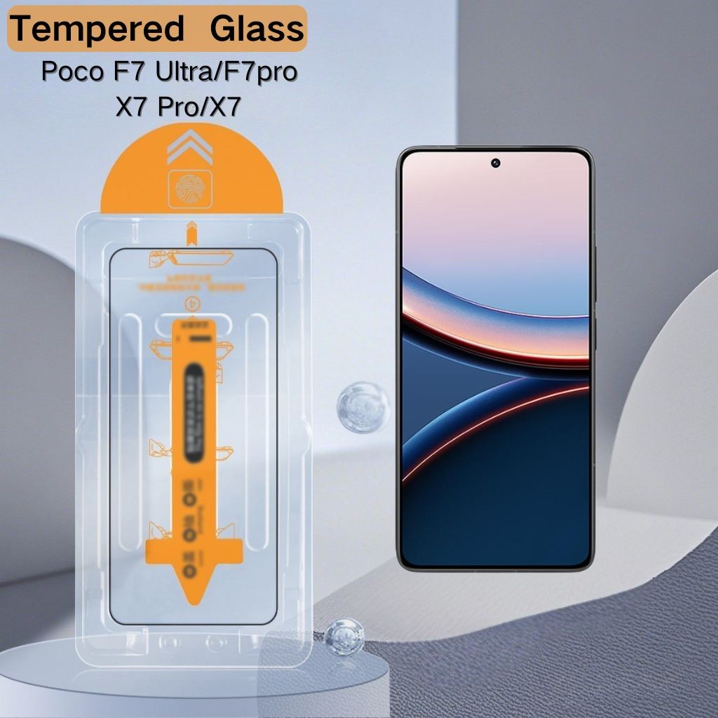 2 ชิ้นสําหรับ Poco F7 Ultra กระจกนิรภัย Poco X7/X7 pro/F7 pro/F7 Ultra Poko F7 Ultra Poco X7 Pro ป้อ