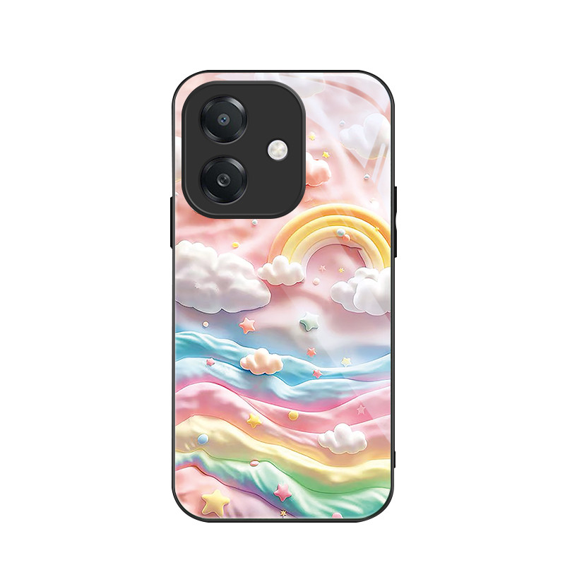 สําหรับOppo A3X 5G/Oppo A3X 4G/Oppo A3 4G/Oppo A3 5G/Oppo A40 4G , Cloud Rainbow,บุคลิกภาพอินเทรนด์,