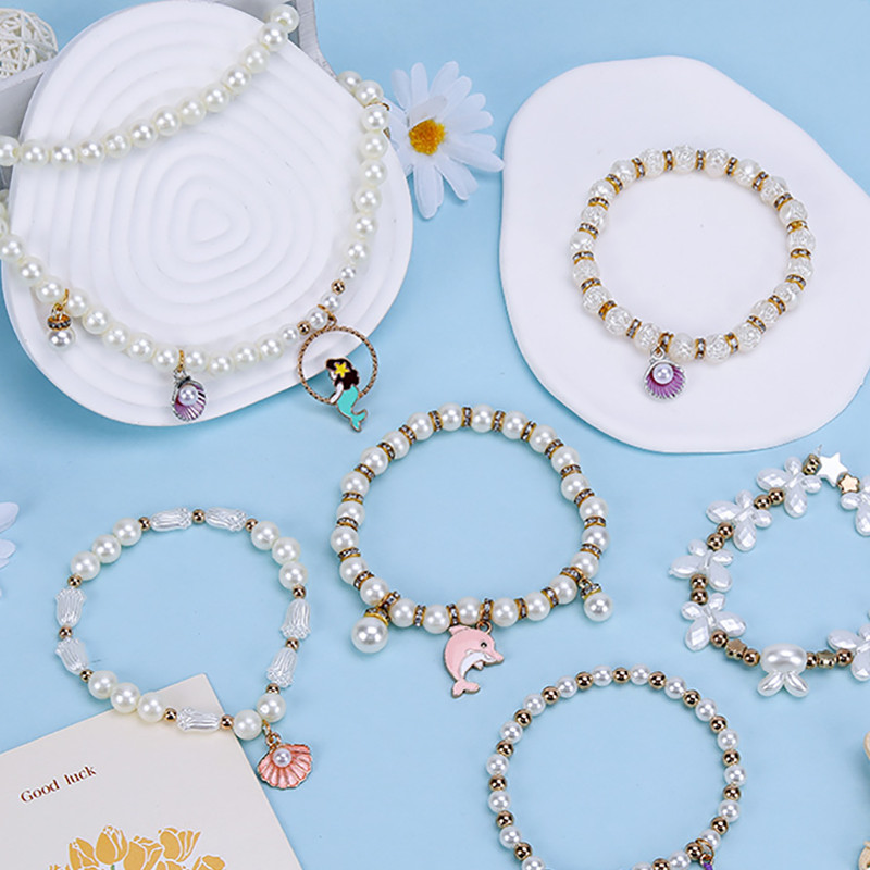 ลูกปัด DIY ชุดร้อยลูกปัด DIY สร้อยข้อมือ ลูกปัดคริสตัล ชุด ร้อย ลูกปัด diy และ อุปกรณ์ ครบ ชุด ของขวัญสำหรับสาว ๆ - รูปที่ 4