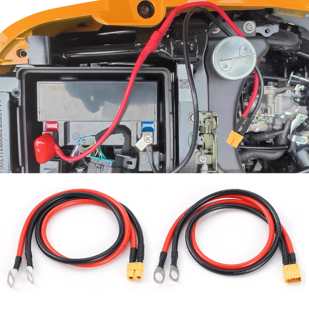 XT60 หญิง/ชาย O แหวนตาไก่ M8 SC Terminal Plug Connector สาย 10AWG ซิลิโคนดีบุกลวดทองแดงสําหรับแผงแบต