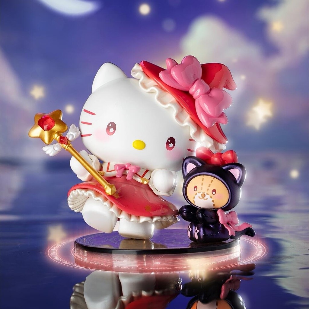 Toptoy x Sanrio Sanrio Family Starry Night Party Magician Series Mystery Box ของเล่นอินเทรนด์ตุ๊กตาน่ารักเดสก์ท็อปตกแต่งของขวัญรูป