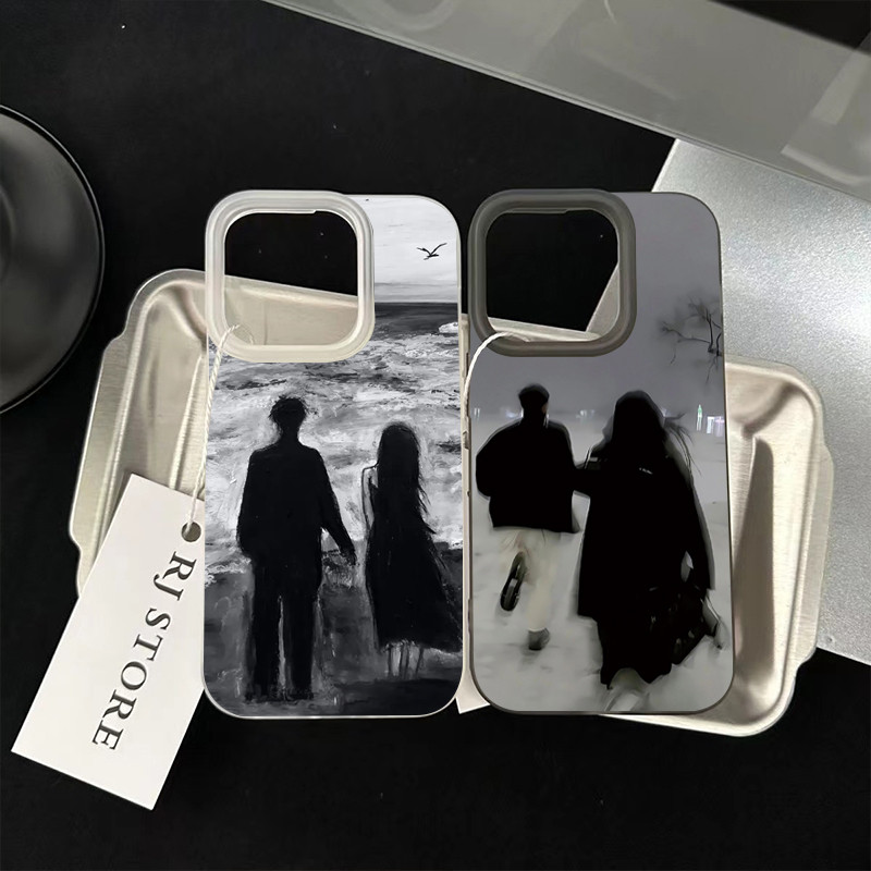 เคส ไอโฟน For iPhone 13 14 15 สากล เคสโทรศัพท์มือถืออะคริลิคใส คู่ทำงาน 11 12 ProMax 7 8Plus X XSMax XR