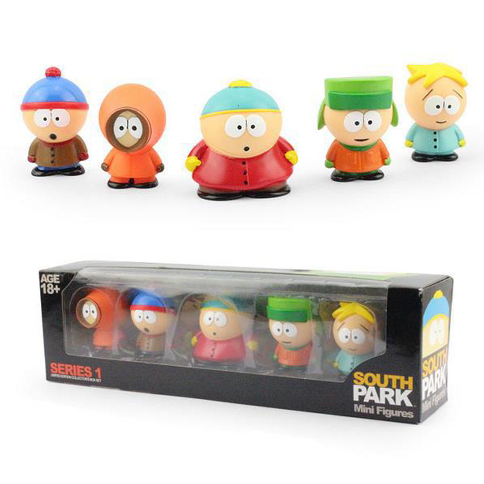 6 ซม.5 ชิ้นชุด Southern Park Action Figure ของเล่น Stan Eric Creative Austral Park ตุ๊กตาสําหรับเด็ก