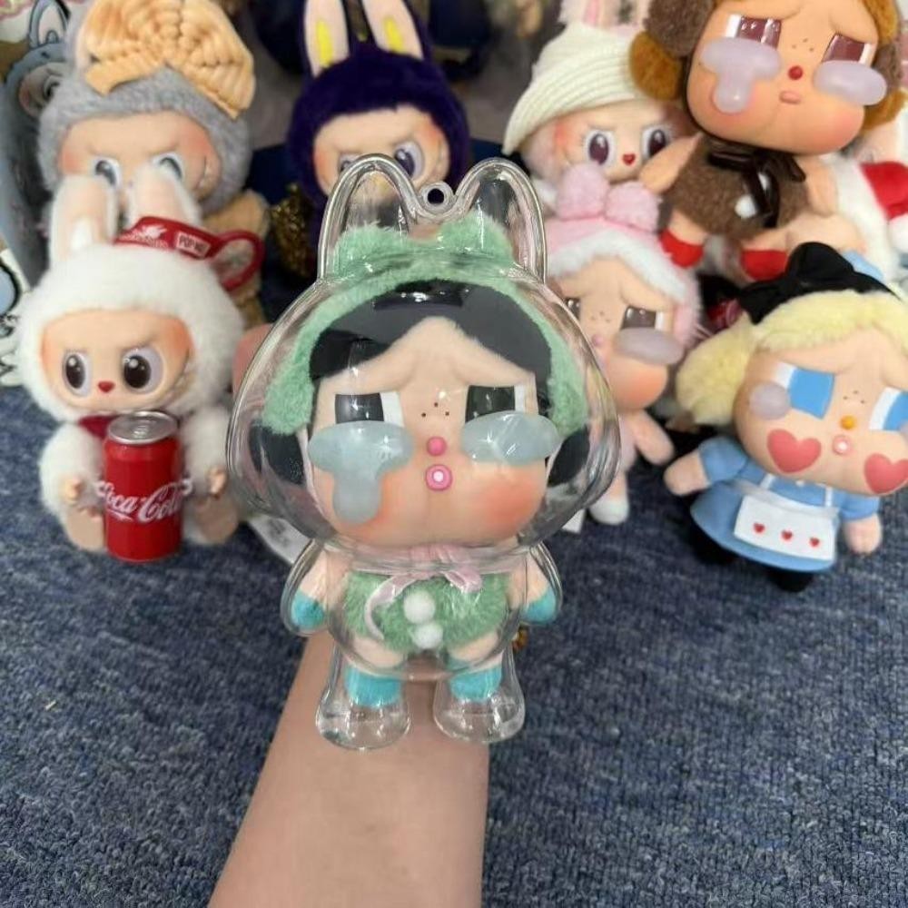 Jeremy1 Crybaby เกราะป้องกัน, เชือกซิลิโคน Peadant Tear Factory Series ตุ๊กตาถุงเก็บ, น่ารักกันน้ํากันฝุ่น Anti-lost ตุ๊กตา 3D กล่องแสดง