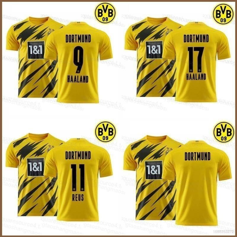 2020-2021 Borussia Dortmund Home เสื้อฟุตบอล Sancho Haaland Reus TShirt Tops เสื้อฟุตบอล Plus ขนาด