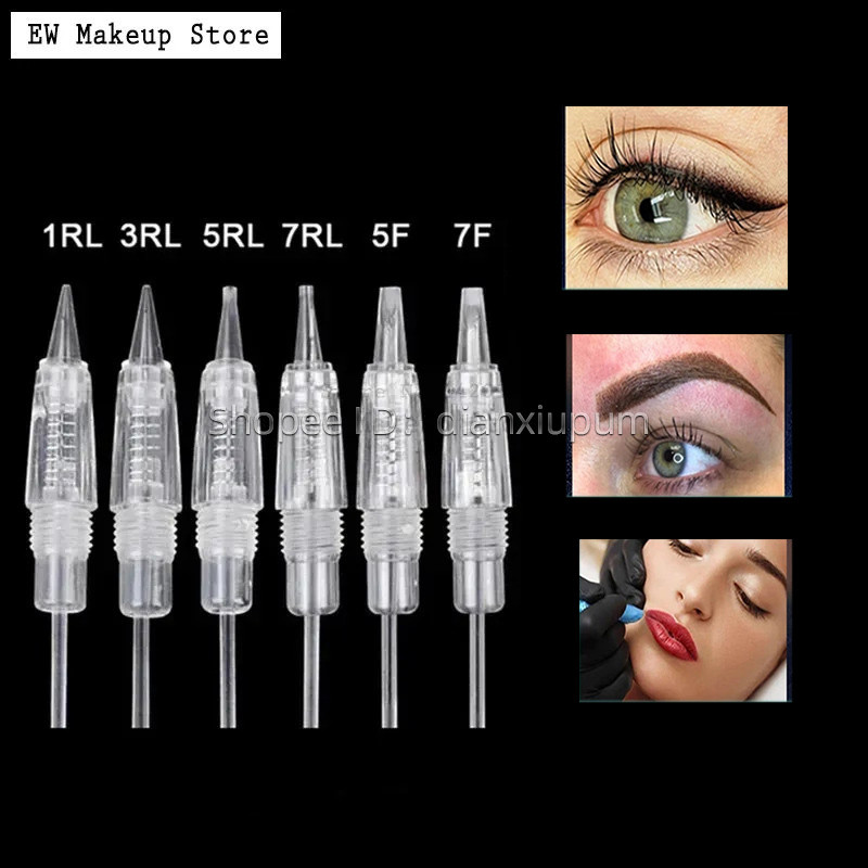 "Available" 10 ชิ้นตลับหมึกด้ายแบบใช้แล้วทิ้งใช้สําหรับ micro-jet Charmant เครื่องสักถาวร 1RL 2RL 3R