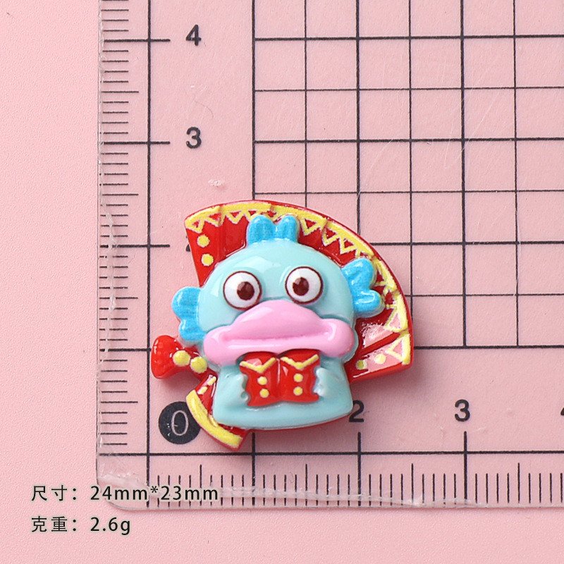 อุปกรณ์เสริมเรซิน DIY การ์ตูนเครื่องประดับยางครีมสัตว์ปีใหม่กิ๊บติดผมทำด้วยมือเคสมือถือหัวเข็มขัดรองเท้าชุดอุปกรณ์เสริม - รูปที่ 5