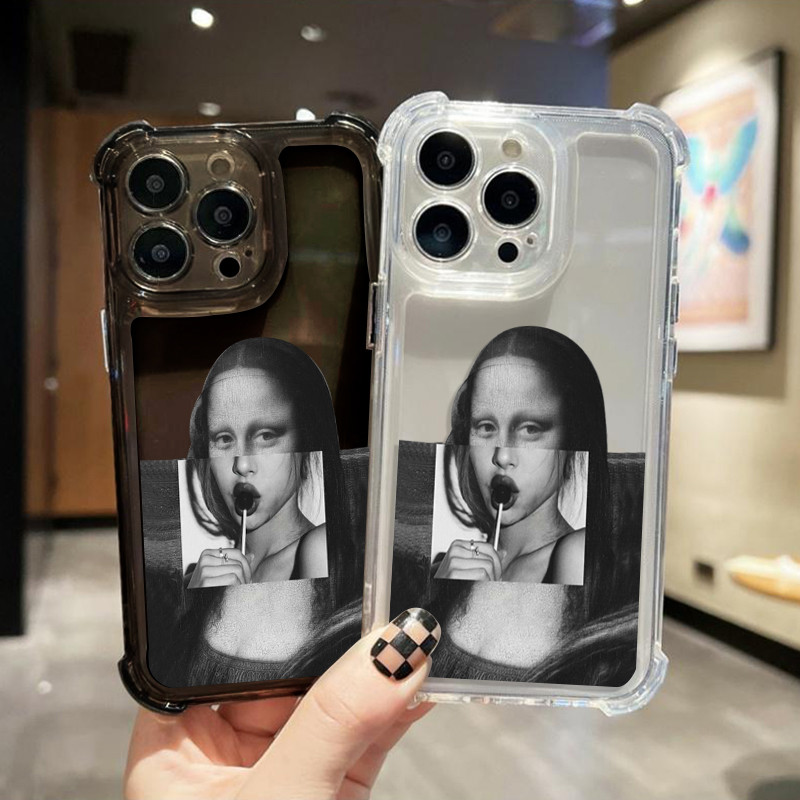 🔥MAX🔥เคสโทรศัพท์มือถือแบบใส ผู้หญิงร่างที่กินน้ำตาลนุ่มกันกระแทก for 7 Plus X/XR 11/13/12/14/15 Plus เคสโทรศัพท์