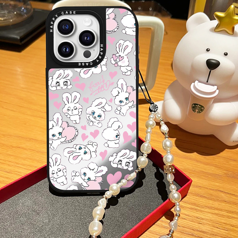 กระต่ายมุกสร้อยข้อมือเคสโทรศัพท์สําหรับoppo A7 A5S A12S A11K A78 A79 A2 A96 A36 A76 A94 A54 F19 PRO 