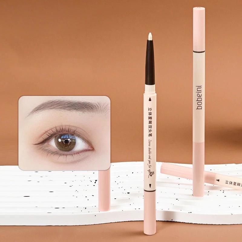 Bobeni ปากกาอายไลเนอร์ 2 in 1 กรีดตา ดอลลี่อาย เนื้อดี ติดทน กันน้ำ