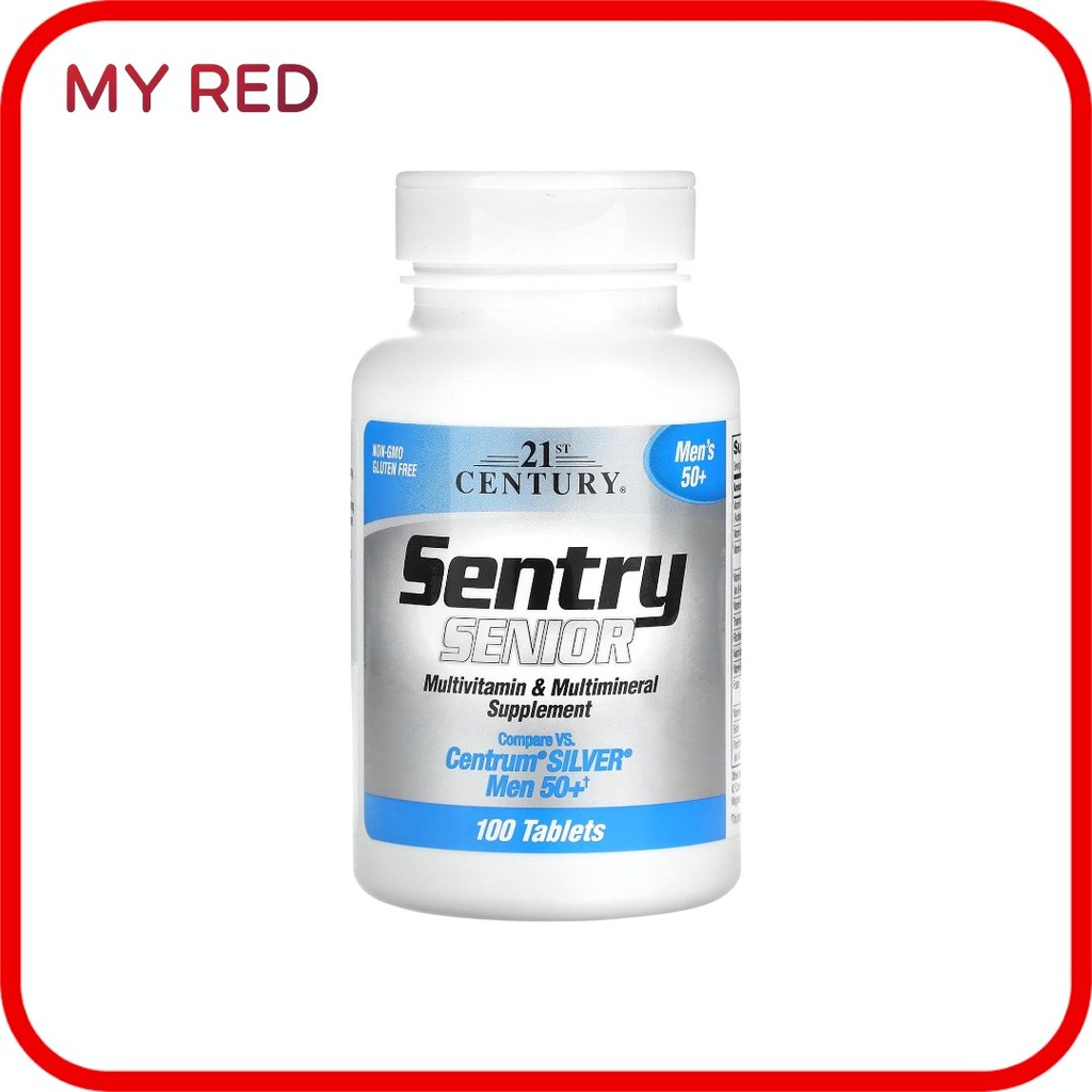 21st Century Sentry Senior  Multivitamin & Multimineral Supplement  Men's 50+ 100 Tablets