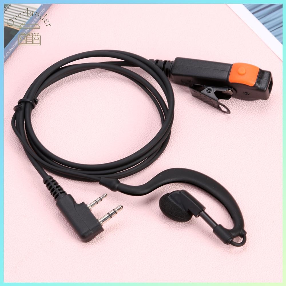 โอเวอร์แลนเดอร์☂ Au Dual PTT K Walkie Talkie วิทยุหูฟังไมโครโฟนสําหรับ Kenwood 888S TYT