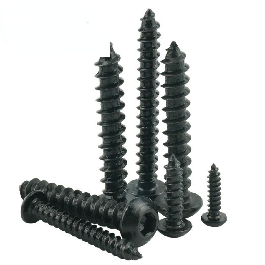 สกรู เกลียวปล่อย เตเปอร์   หัวจมกลม เหล็กกล้าคาร์บอน 8.8 / Button Head Hexagon Socket Tapping Screw M2/M2.6/M3/M3.5/M4/M5/M6 * L6-50 มม. (CZT-WDM-1) - รูปที่ 5