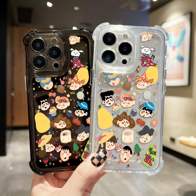 MAX เคสโทรศัพท์มือถือแบบใส กันกระแทก for IPhone 7Plus X/XR 11/13/12/14/15 Plus เคสโทรศัพท์ วันเกิดเสี่ยวซิน