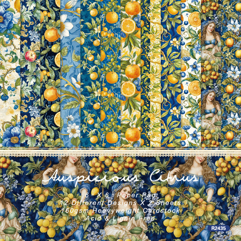 อัลบั้มภาพ DIY สมุดคู่มือวัสดุกระดาษการ์ดทํากระดาษพื้นหลัง 20 ซม.กระดาษลายด้านเดียว R2435