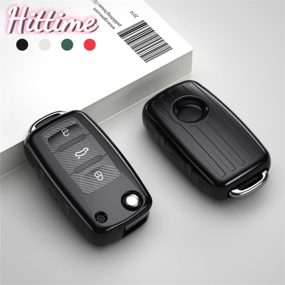Hittime TPU รถ Flip Key Case สําหรับ VW Volkswagen Golf 7 MK7 3 4 5 6 6r L1R3