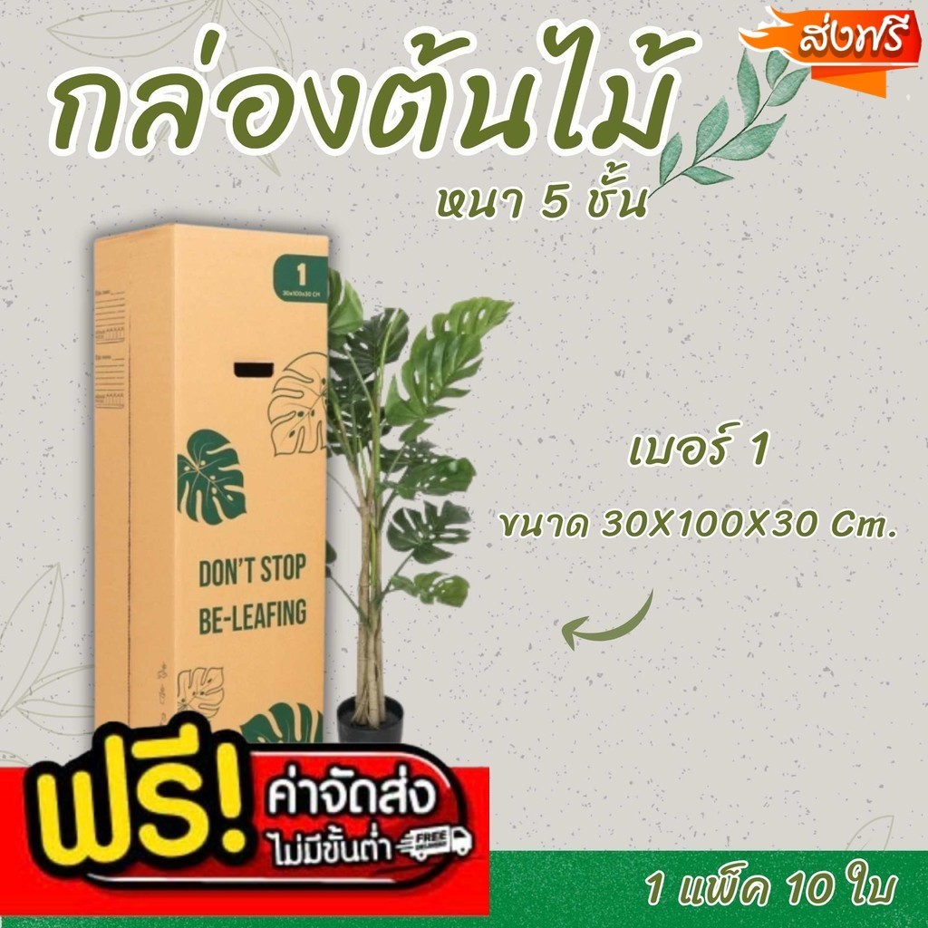 💢แบริ่ง7บ๊อกซ์💢
 กล่องลูกฟูก เบอร์ 1 ขนาดยาว หนา 5 ชั้น ใส่ต้นไม้ (จำนวน 5 ใบ) ส่งฟรีทั่วประเทศ🚚