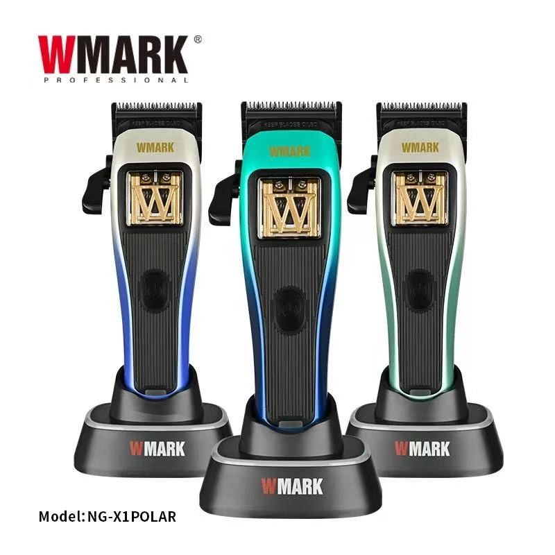 Wmark NG-X1POLAR แม่เหล็กลอย wector มอเตอร์ DLC วัสดุปัตตาเลี่ยนผมพร้อมฐานชาร์จ 10000 ความเร็ว