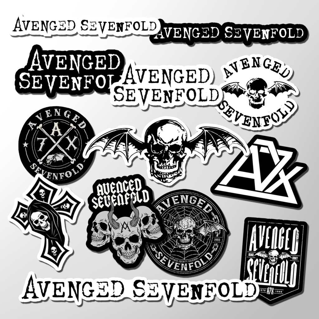 สติ๊กเกอร์วง A7X SEVENFOLD CAS ROCK | กันน้ํา ANTI-FADE DANA BACK GUARANTE | สติ๊กเกอร์ AESTHETICS