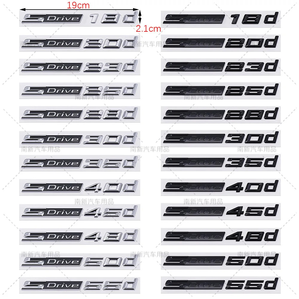 3d SDrive 30d 50d 35d 18d 20d 23d 25d 40d 45d โลโก้รถด้านหลังป้ายสัญลักษณ์รูปลอกสติกเกอร์สําหรับ BMW X1 X2 X3 X4 X5 X6 X7 ราคา ถูกที่สุด ดีลบีเคเค