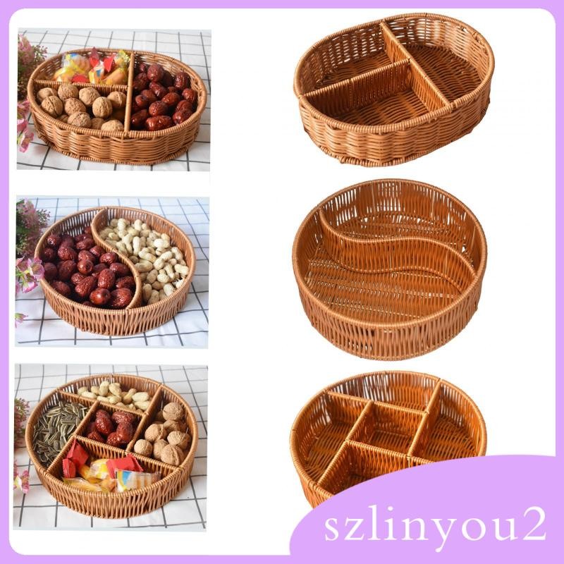 [szlinyou2] ตะกร้าขนมปังหวายเลียนแบบมัลติฟังก์ชั่นสําหรับการรวบรวมห้องครัววันหยุด