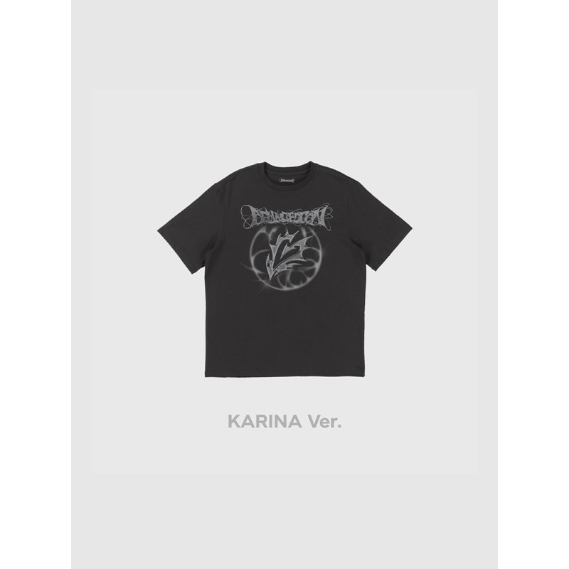 ❤️HIOT aespa Armageddon áo t-shirt Karina   เสื้อยืดผู้ชาย Unisex💖