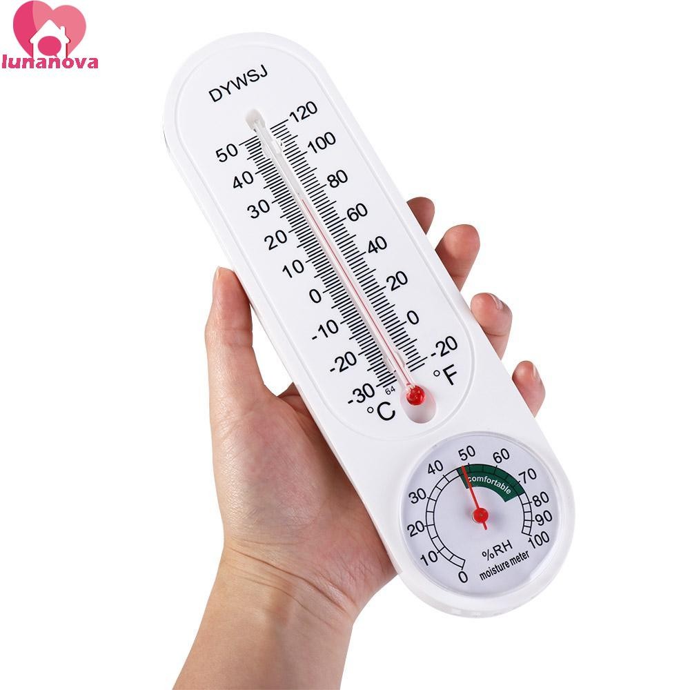 Lunanova แขวนเครื่องวัดอุณหภูมิแขวนเครื่องมือวัดอุณหภูมิเครื่องวัดอุณหภูมิเครื่องวัดความชื้นผนัง Thermomete เครื่องวัดความชื้นสัมพัทธ์เครื่องวัดอุณหภูมิอุณหภูมิความชื้น