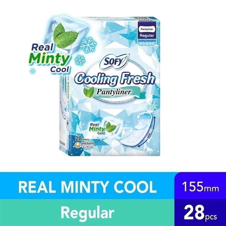 SOFY Cooling Fresh Pantyliner 155mm 28s