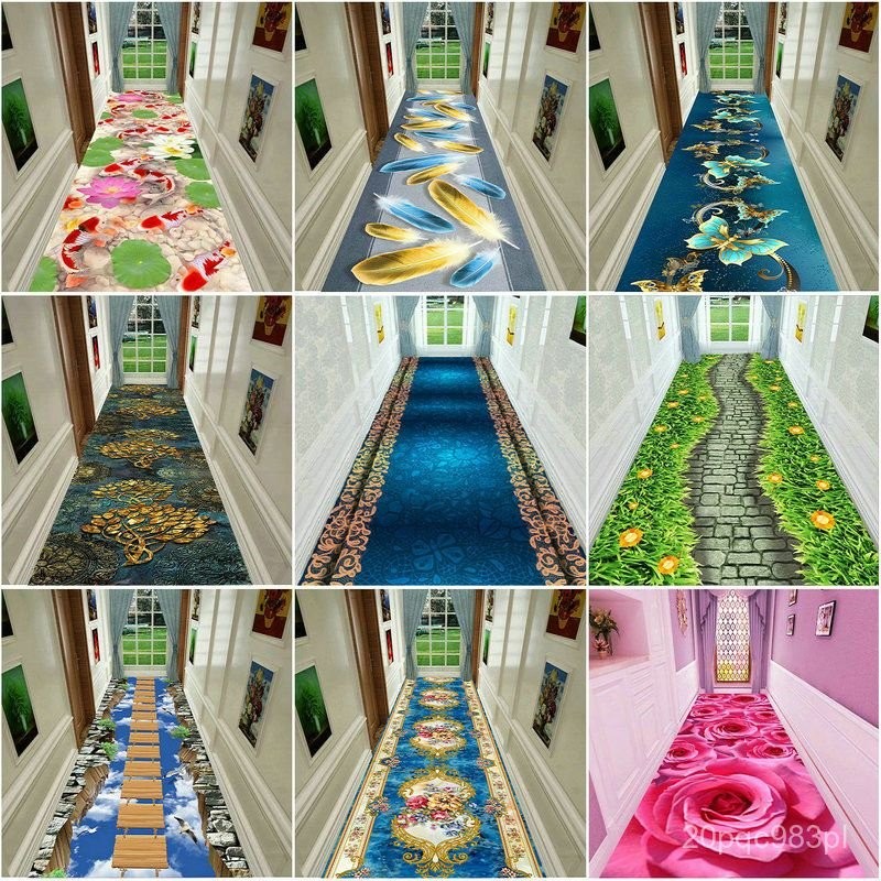 60*100cm 3D Printing Garden Flower Hallway Carpets and Rugs for Bedroom Living Room Carpet Bathroom 