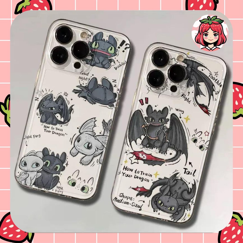 DRAGON TOOTHLESS ANGEL EYE PRINTING กรณี redmi a5 13 14c 12c 12 4g m5 12 10 7a 9 9a 9c note 8 9 10 1