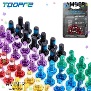 AMBER 12 ชิ้น สกรูล้อจักรยาน_disc rotor_สแตนเลส T25 สำหรับจักรยาน MTB และ Road Bike